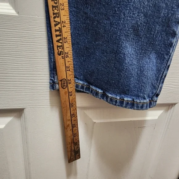 Levi's 505 Jeans Men's 42x30 Classic Straight Blue Dark Wash 42 X 30 - Picture 6 of 8